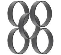 HOMSFOU 5 Pièces Anneau de Fixation de Plongée en Caoutchouc Noir, Anneaux de Ceinture de Lestage pour Sangle, pour Plongée sous-Marine, Novices et Professionnels