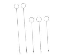 HOMSFOU 5 Pièces Crochet à Loquet Long pour Couture Outil de Retournement de Boucle Métallique Portable Crochet Long pour Tissu Sangles et Tubes Résistant et Polyvalent pour Atelier et