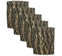 HOMSFOU 5 Pièces Décor D’écorce de Liège pour Terrarium, Fond Grimpant | Texture Rustique Marron, Découpes sur Mesure, Cachettes et Activité, pour Habitats Désertiques et Terrestres