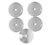 HOMSFOU 5 Pièces Disques Filtre Café Acier Inoxydable Od avec Central Filtration Précise Réutilisable pour Porte-filtre Sans Fond Accessoires pour Machines à Espresso