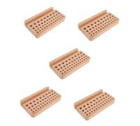 HOMSFOU 5 Pièces Support pour Outils Cuir Organisateur de Perforation DIY avec Design Multi pour Rangement des Outils de Couture de Perforation