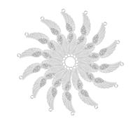 HOMSFOU 50 Pièces Breloque Aile Ailes Ange pour Loisirs Créatifs Petites Pendentifs Angéliques Breloque pour Bijoux faire Soi-même