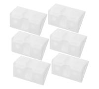 HOMSFOU 50 Pièces Code d'angle de connexion du stratifié équerre pour bois renfort d'angle cornières pour étagère supports de quincaillerie petites équerres d'angle l équerre abdos blanche