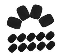 HOMSFOU 50 pièces Couvre Microphone Mousse Vent pour Micro Lapel de Bruit Compatible avec Mini Microphone Lavalier Noir