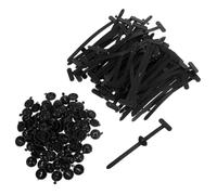 HOMSFOU 50 Pièces Nylon Cable Tie Buckle Self Locking Fasteners Holder For Car Cable Management Home Garage Repair