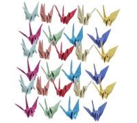 HOMSFOU 50 Pièces Paper Crane Photo Props With Glitter DIY Wedding Decorations For Bridal Shower Anniversary Proposal