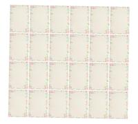 HOMSFOU 50 pièces Papier à Lettres Décoratif avec Bordures Lot Papier pour Mariage Fête Prénuptiale Anniversaire et Projets Créatifs à Aquarelle Élégant