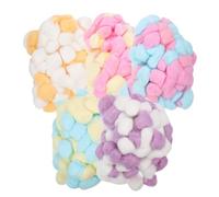 HOMSFOU 500 Pièces Boules De Coton Colorées Pour Artisanat Chaudes Et Confortables Utilisables Pour Guirlandes Colliers Et Décorations Lot
