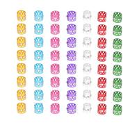 HOMSFOU 50pcs Anneaux de Cheveux en Alliage avec Cristaux pour Dreadlocks, Accessoires de Décoration Capillaire Mode, pour Danses et Coiffures Couleur Aléatoire