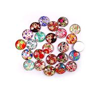 HOMSFOU 50pièces Autocollants Pour Verre Décalcomanies Décoratives Rondes Patch Imperméable Pour Bijoux Matériel De Bricolage Pour Vases Et Créations Diy