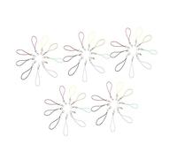 HOMSFOU 50pièces Fermoirs Mousquetons pour Téléphone Portable Lanières avec Cordon Lasso Accessoires de Fixation et Décoration