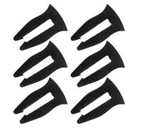 HOMSFOU 6 Pièces Cache-boutons de Sécurité pour Gazinière en Silicone Noir, Protection Garçon et Filles Résistante à Haute Température Cuisine et Foyer