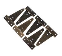 HOMSFOU 6 pièces Charnières Fer Galvanisé pour Portails et Portes de Grange Charnières Robustes pour Portillon pour Armoires Usage Intérieur et Extérieur