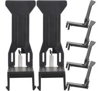 HOMSFOU 6 pièces Clips de Caisse Enregistreuse Universels pour Organiser Billets Accessoires Pratiques Noir pour Petits Commerces