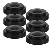 HOMSFOU 6 Pièces Porte-Drapeau Miniature de Bureau en Plastique Noir, | Présente Petits Drapeaux sur Bureau ou Table, Pratique, Facile à Utiliser, Conçu pour Rester Bien en Place