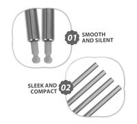 HOMSFOU 6 Pièces Soft Close Cabinet Door Dampers Set Hidden Hydraulic Buffer For Silent Kitchen And Wardrobe Doors Compact Design For Smooth And Quiet Closing