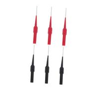 HOMSFOU 6 pièces Sondes de Test Multimètre Percantes avec Connecteur Banane Piquage Fils pour Essais Non Destructifs Kit de Aiguilles Rouge Noir