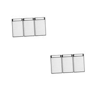HOMSFOU 6 pièces Tableau Magnétique Réfrigérateur Pet Film Effaçable Réutilisable pour Listes de Courses Mémo et Organisation Quotidienne