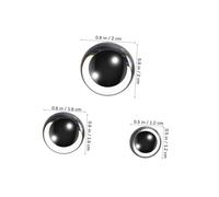HOMSFOU 60 Ensembles Plastic Safety Eyes Kit for Toy Making Stuffed Animals and DIY Craft Projects