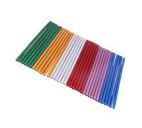 HOMSFOU 60 Pièces Bâtons de Colle Chaude Colorés Colle Pailletée pour Bricolage Diy Réparation et Décoration Adhésion Forte pour Artisanat et
