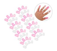 HOMSFOU 64 Pièces Silicone Guitar Finger Covers Slip Flexible Finger Protectors For Beginners Mandolin Bass Sewing And Embroidery