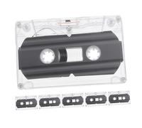 HOMSFOU 6pièces Cassette Audio Vierge De Bandes Magnétiques pour Enregistrements Boîtier Dur Transparent pour Et Messages De Bienveillance