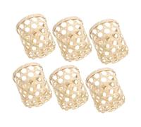HOMSFOU 6pièces Panier Photophore Chandelle Porte-Bougie Vintage pour Décoration De Table Compact Et Polyvalent