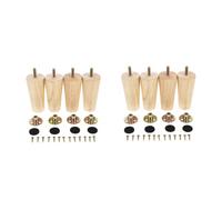 HOMSFOU 8 Ensembles Massif pour Meubles de de Mobilier Nordic Remplacement Durable pour Bureaux et Armoires