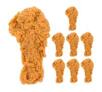 HOMSFOU 8 Pièces Cuisses de Poulet Factices Réalistes, Modèle Simulé pour Décoration de Table, Accessoires Cuisine Artificiels, Outil Photo Culinaire, Décor Maison, Restaurant et Fêtes