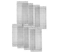 HOMSFOU 8 Pièces Grille de Séparation en Plastique Noir, Protège Alevins | Gestion du Bac Communautaire, Espace de Récupération Sûr, Expansion Modulaire, pour Éleveurs et Magasins Aquariophiles
