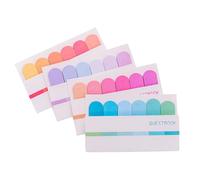 HOMSFOU 8 pièces Lot de Autocollants Memo Dégradé Notes Pratiques pour Planification Bureau École et Maison Papier Lisse pour Écriture Fluide