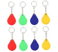 HOMSFOU 8 Pièces Loupe de Poche Pliable Mini avec Porte Clés Loupe de Lecture Portable HD Agrandissement Clair pour Seniors Cartes Journaux et Timbres