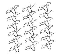 HOMSFOU 80 pièces Lot de Trombones Halloween Chauve-souris Noirs Clips Marque-pages Décoratifs pour Documents Accessoires Festifs pour et Organisation de Bureau