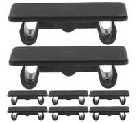 HOMSFOU 8pcs Bouchons à Enclenchement en Nylon Noir pour Panneau de Culbuteur, Accessoire Voiture Simple Structure, Installation Rapide