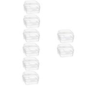 HOMSFOU 8pièces Boîte à Portable Plastique Organiseur De Réfrigérateur Pour Avec Système De Sécurisation Idéale Pour Camping Et Pique-