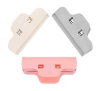 HOMSFOU 9 Pièces Clips Fixateurs Plastique pour Dessin Au Diamant Outils Multifonctions pour Protéger Vos Oeuvres Cours Rose Gris Beige