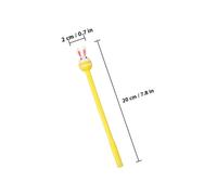 HOMSFOU 9 pièces Stylo Gel Portable Kawaii Lapin Silicone de Stylos pour Étudiants Écriture Rapide Papeterie Multifonctionnelle pour Bureau et École