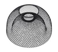 HOMSFOU Abat-jour Fer Forgé Noir Double Couche Abat-jour Mural Métal Forme de Nid Oiseau Diffuseur de Lumière Doux pour Chambre Salon Compatible Douille Style Industriel