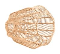 HOMSFOU Abat Jour Rotin Tissé pour Lampe Suspendue Design Vintage Facile à Installer Nettoyer Parfait pour Éclairage et Artistique