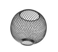HOMSFOU Abat-jour Sphérique En Métal Noir Creux Décoratif Pour Plafonnier, Protection Les Chocs, Adapté Pour Chambre Et Salon,