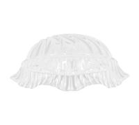 HOMSFOU Abat Jour Verre Floral Pourmpe Suspendue Éclairage Décoratif Élégant pour Chambre Cuisine