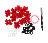 HOMSFOU Abreuvoir à Tétine pour Poulet Embouts Horizontaux, Installation Murale Facile Forets, Distributeur d'eau Automatique pour Poulailler sous Intempéries