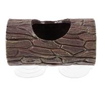 HOMSFOU Abri pour Reptiles en Résine Tronc Creux, Cachette pour Terrarium Petite et Légère, Décoration Naturelle pour Lézards, Tortues et Amphibiens, Refuge Sécurisé pour Habitat