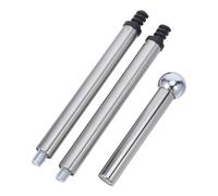 HOMSFOU Accessoire en Acier Inoxydable pour Poignée de Brosse de Toilette, Embout de Manche Facile à Installer, Adapté la Plupart des Brosses, Nettoyage Quotidien des Toilettes