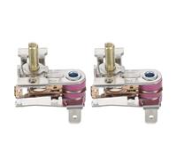 HOMSFOU Accessoires Contrôle Température Radiateur Électrique Thermostat Régulateur Thermostatique Sécurité Surchauffe 2 Pièces pour Chauffage Domestique Remplacement Couleur Aléatoire