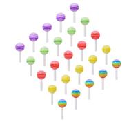 HOMSFOU Accessoires de Manucure 25 Pcs Décorations D’ongles Bonbons 3d en Résine Colorée Pack 5 Sachets Nail Art DIY pour Soins des Ongles et Pédicure