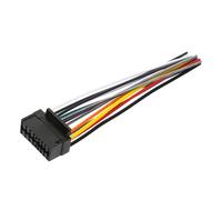 HOMSFOU Adaptateur de Faisceau de Câblage pour Autoradio Voiture, Connecteur Stéréo Portable en Plastique, Résistant Utilisation Prolongée, Dimensions 14X3,2X2,2 CM