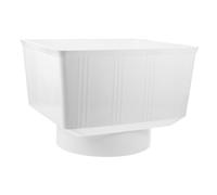 HOMSFOU Adaptateur de gouttière en PVC pour tuyaux de descente, connecteur de vidange de toit, inverseur de bec de descente durable avec design à large ouverture, accessoire pour la gestion