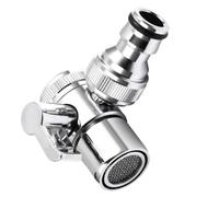 HOMSFOU Adaptateur de Robinet pour Lave-linge et Évier, 1/2 Pouce, Cuivre