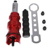 HOMSFOU Adaptateur pour Perceuse à Rivets Électriques en Alliage d'Aluminium, Jeu de 3 Têtes de Rivet, Outil de Rivetage sans Fil Compatible, pour Travaux Automobiles et Bricolage